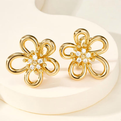 [AuraEcho] FLOWERLACE EARRING 5 DIAMONDS