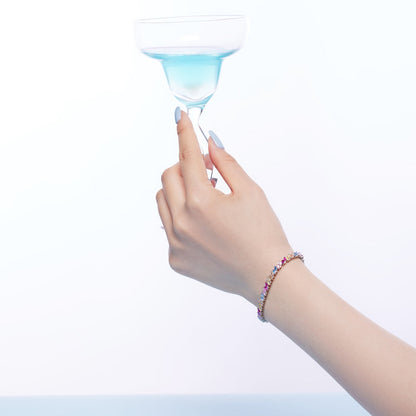 [AuraEcho]Ornate Sparkling Multi Cut Party Bracelet