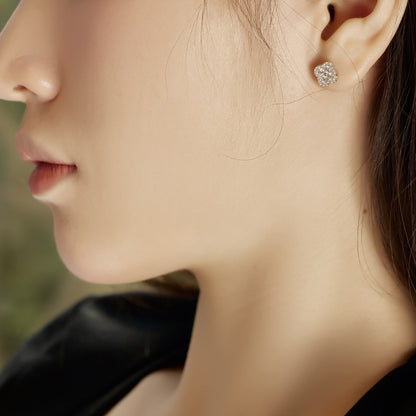 [AuraEcho]Four-Leaf Clover Flower Shaped Earrings