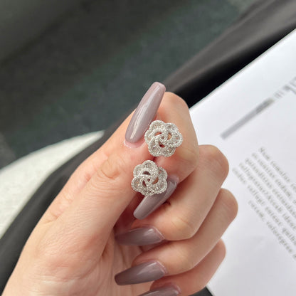 [AuraEcho]Exquisite Flower Shape Daily Earrings