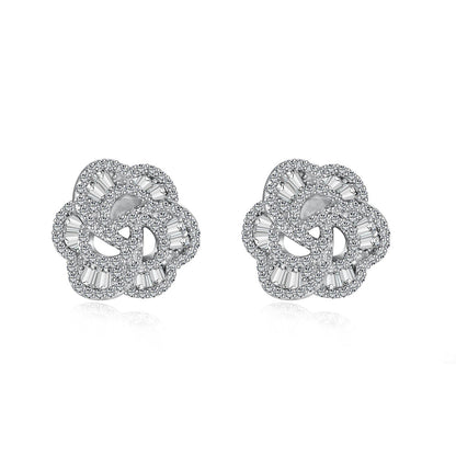 [AuraEcho]Exquisite Flower Shape Daily Earrings