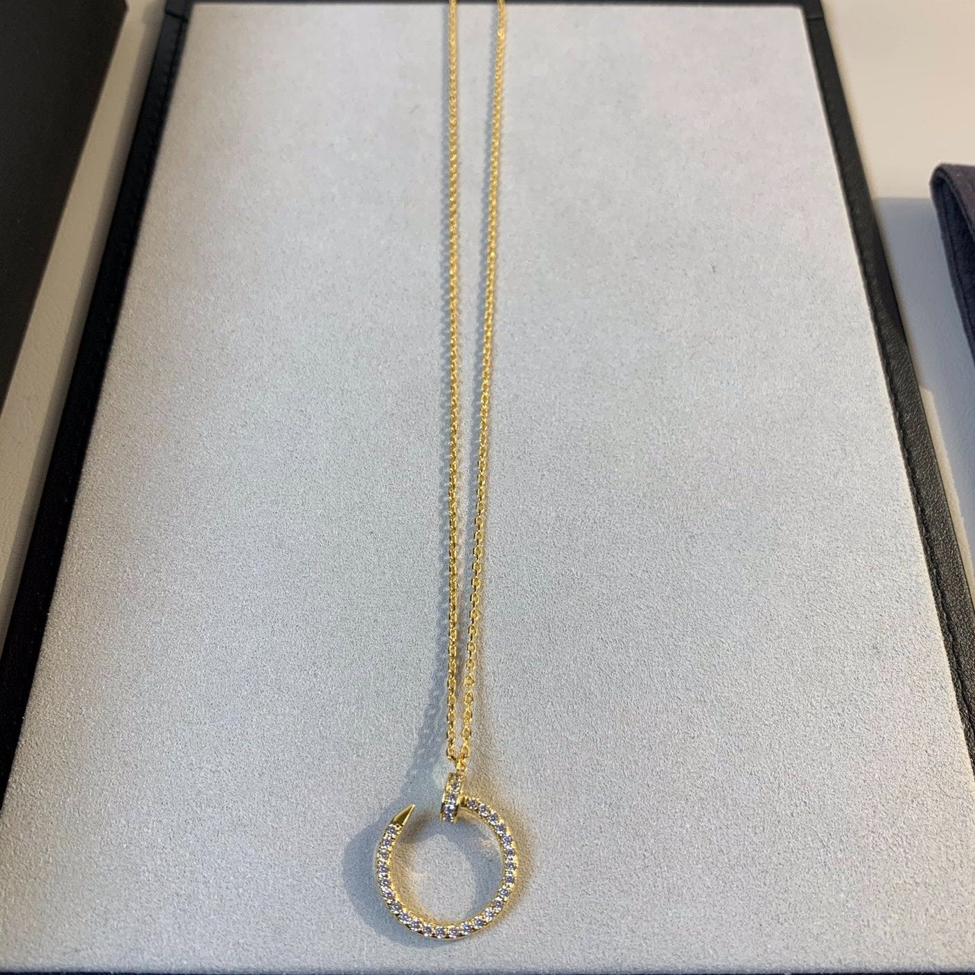 [AuraEcho]JUSTE NECKLACE GOLD DIAMONDS