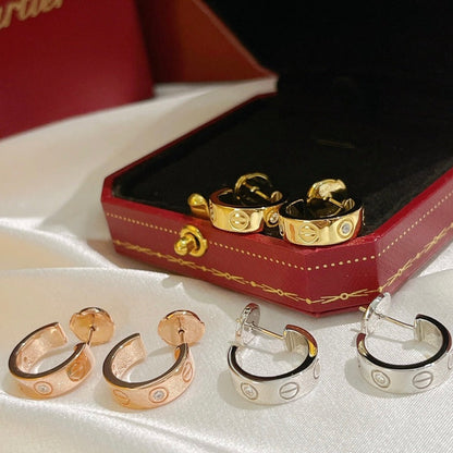 [AuraEcho]LOVE EARRINGS 5.7MM 2 DIAMONDS