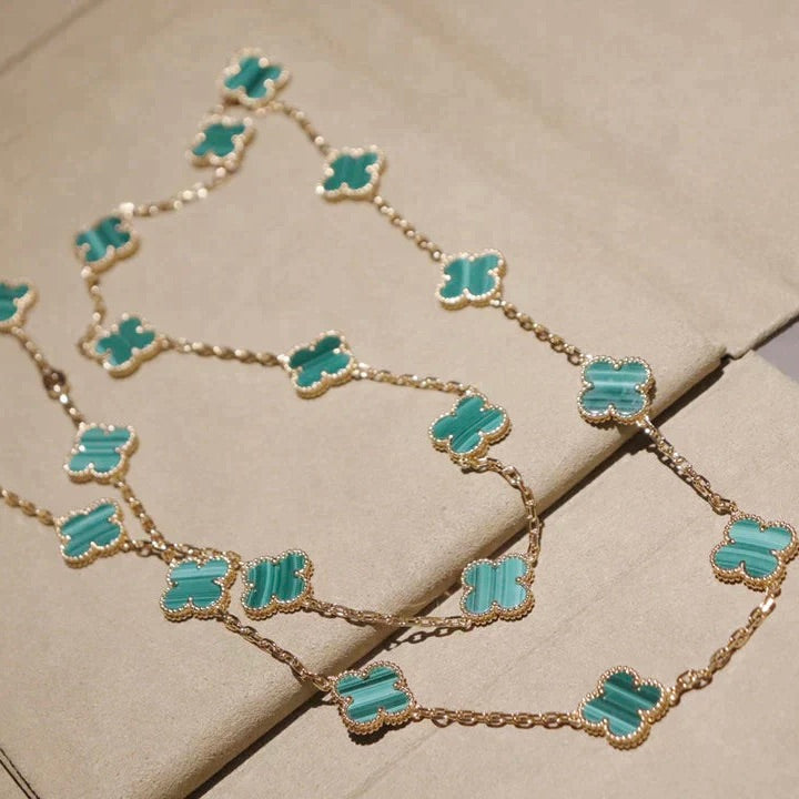 [AuraEcho]CLOVER 20 MOTIFS MALACHITE GOLD