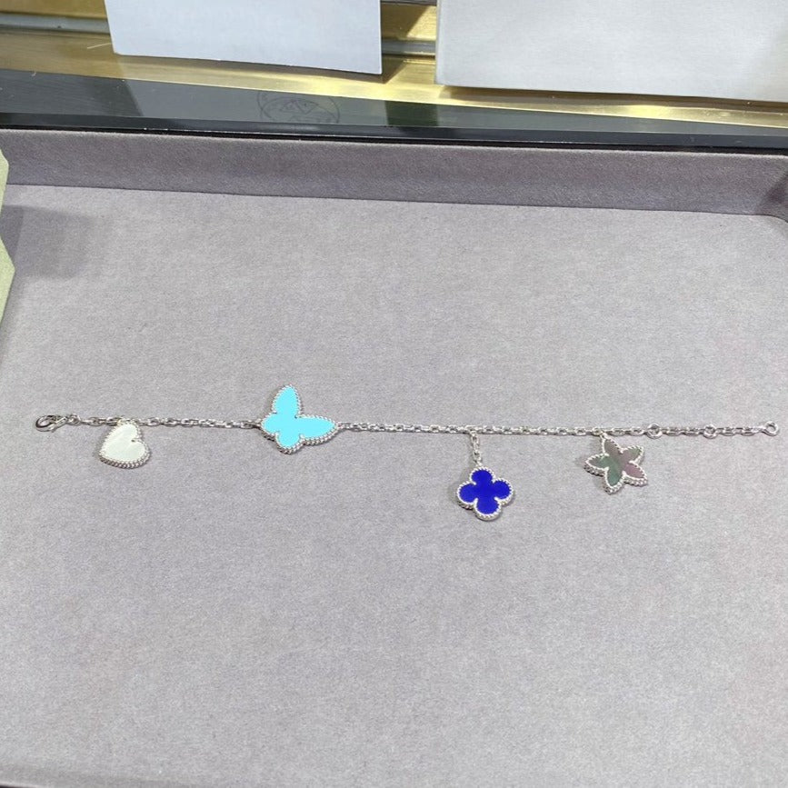 [AuraEcho]LUCKY SPRING SILVER BRACELET 4 MOTIF