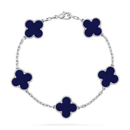 [AuraEcho]CLOVER 5 MOTIF LAPIS LAZULI BRACELET COLLECTION