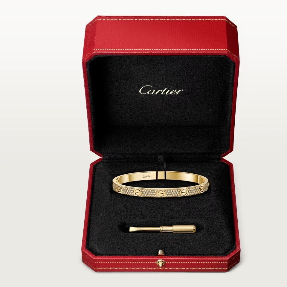 [AuraEcho]LOVE BRACELET 4.8MM DIAMOND-PAVED