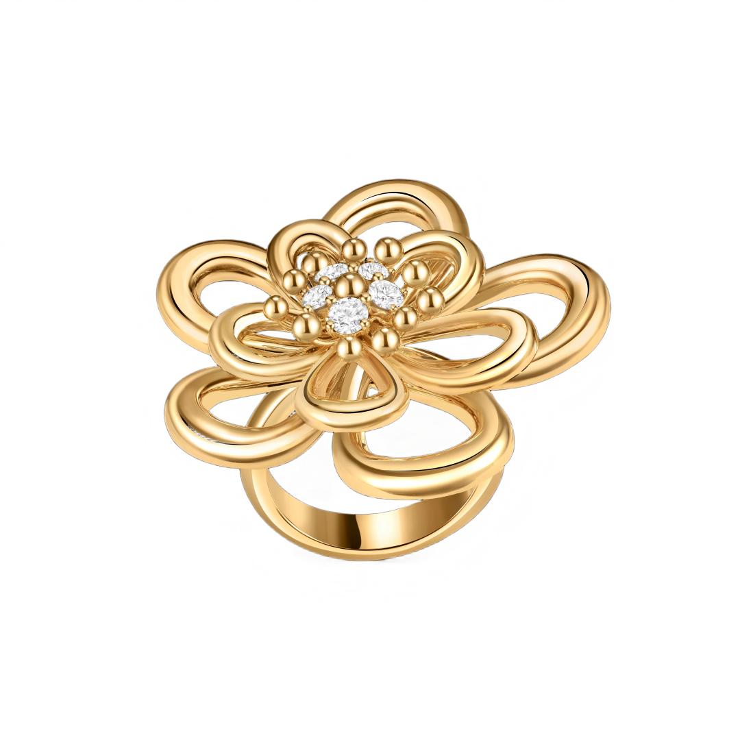 [AuraEcho] FLOWERLACE RING 5 DIAMONDS