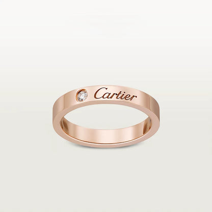 [AuraEcho]LOVE RING 4MM 1 DIAMOND