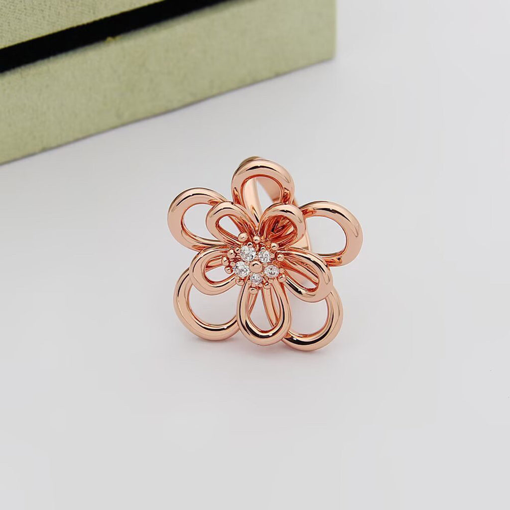[AuraEcho] FLOWERLACE RING 5 DIAMONDS