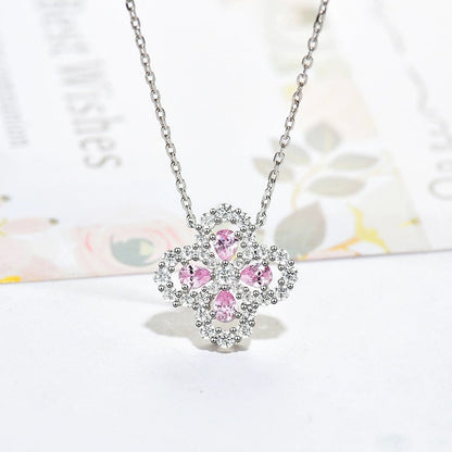 [AuraEcho]LOOP NECKLACE FULL MOTIF DIAMOND 16MM MULTIPLE COLORS