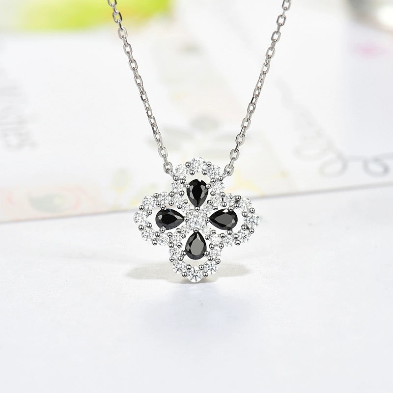 [AuraEcho]LOOP NECKLACE FULL MOTIF DIAMOND 16MM MULTIPLE COLORS