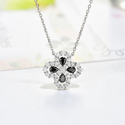 [AuraEcho]LOOP NECKLACE FULL MOTIF DIAMOND 16MM MULTIPLE COLORS
