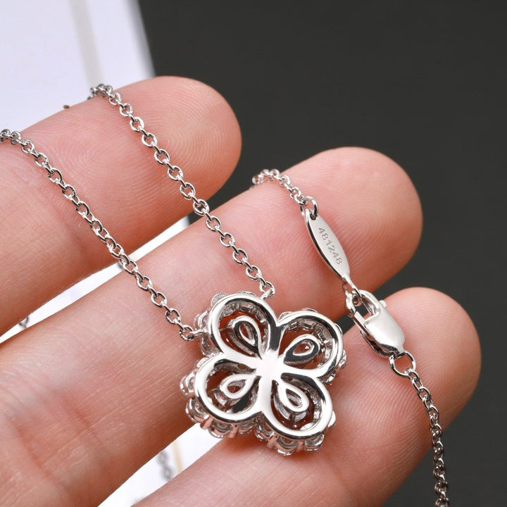 [AuraEcho]LOOP NECKLACE FULL MOTIF DIAMOND 16MM MULTIPLE COLORS