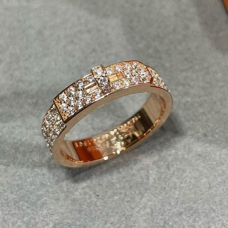 [AuraEcho]KELLY PINK GOLD DIAMOND RING