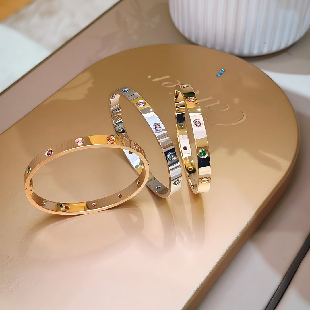 [AuraEcho]2026 RAINBOW LOVE BRACELET 6.1MM  10 DIAMONDS