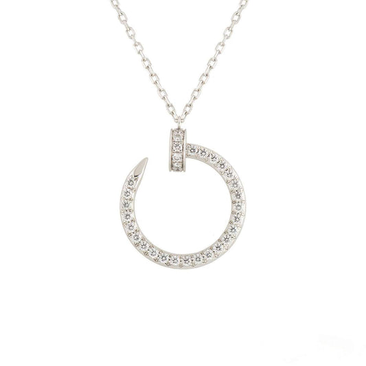 [AuraEcho]JUSTE NECKLACE SILVER DIAMONDS