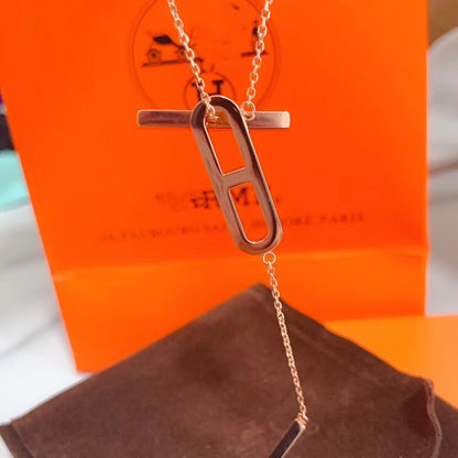 [AuraEcho]HM NECKLACE PLATINUM ROSE GOLD DIAMOND