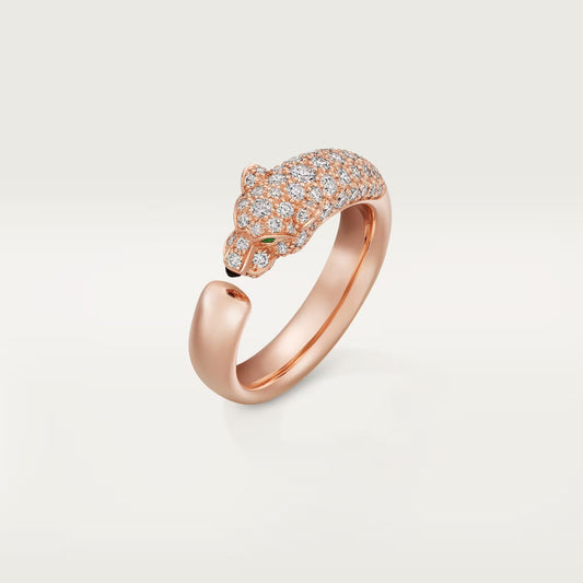 [AuraEcho]PANTHERE HALF DIAMOND SMALL RING