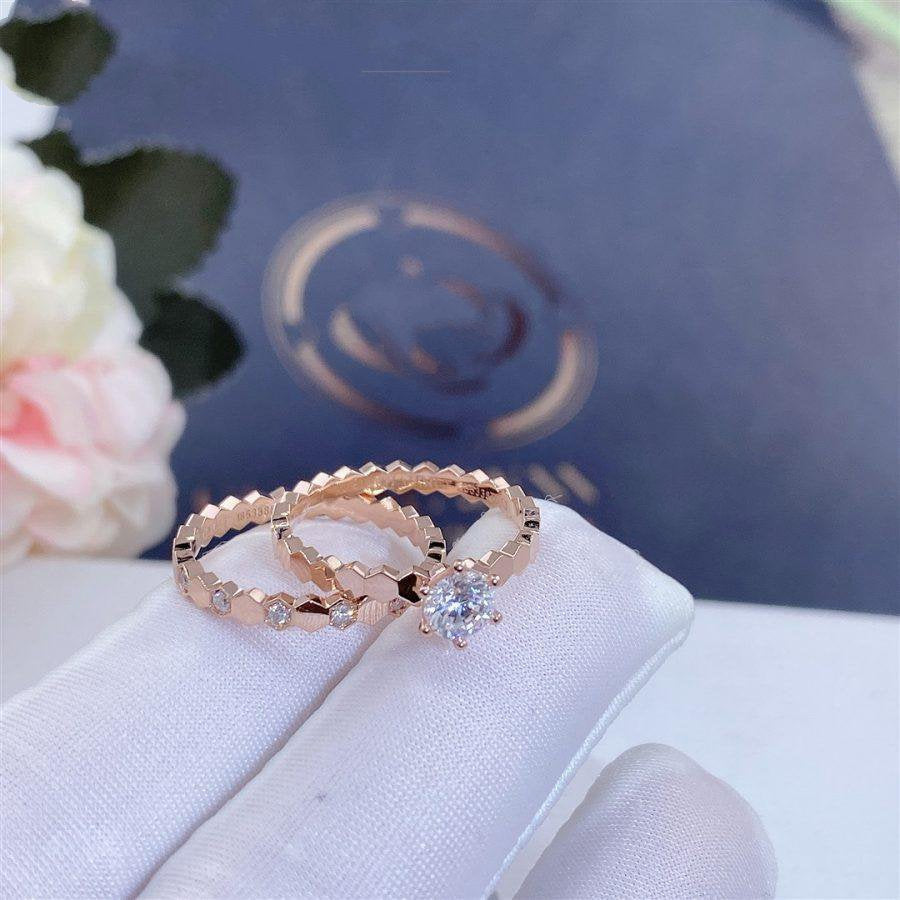 [AuraEcho]BEE LOVE RING PINK GOLD 1 DIAMOND