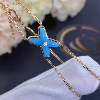 [AuraEcho]JEUX BRACELET TURQUOISE PINK GOLD 1 DIAMOND