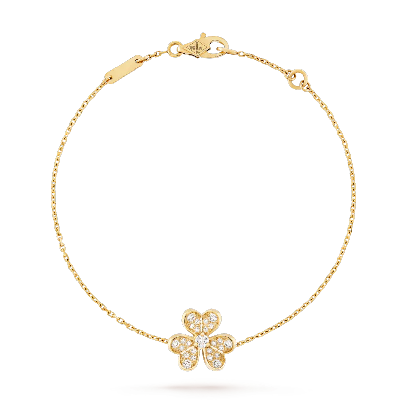 [AuraEcho]FRIVOLE GOLD FLOWER DIAMOND BRACELET