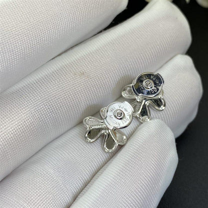 [AuraEcho]FRIVOLE MINI SILVER FLOWER EARRINGS